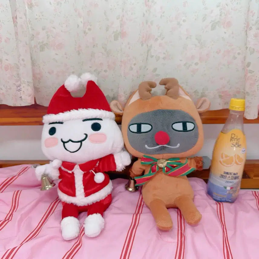 [BUNJANG] Dokodemo Issho Toro Kuro Christmas Santa Rudolph Working Plush / [일괄/작동O] 도코데모잇쇼 토로 쿠로 크리스마스 산타 루돌프 작동 인형