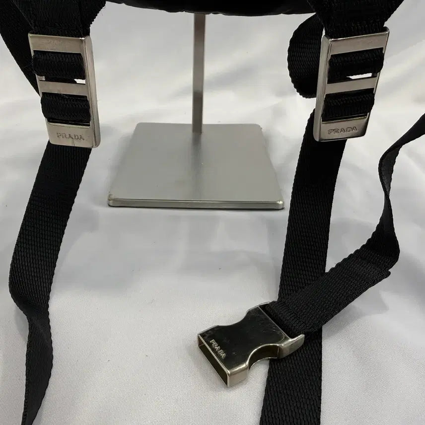 [BUNJANG] Prada V152 Tessuto Nylon Mini Backpack Black / 프라다 백팩 V152 테수트 나일론  미니 블랙 백팩
