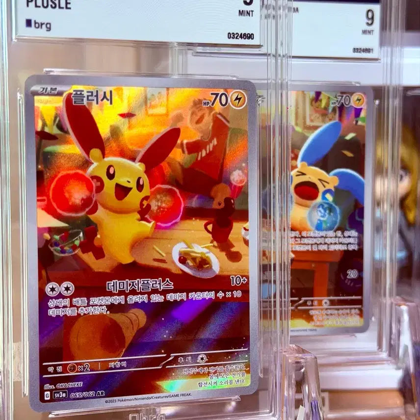 [BUNJANG] Pokemon Card Plushy &amp; Maimai AR BRG 9 Graded Set / 포켓몬카드 플러시 마이농 AR brg 9 연번 세트