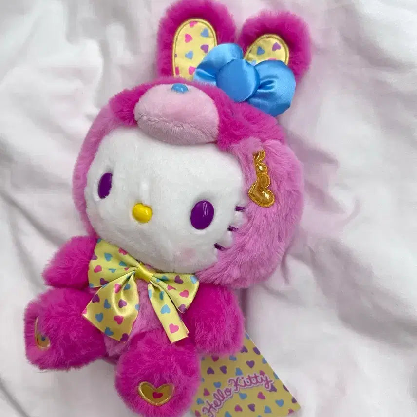 [BUNJANG] Sanrio Hello Kitty Spring Rabbit Plush Doll / 헬로키티 스프링 래빗토끼 누이 인형