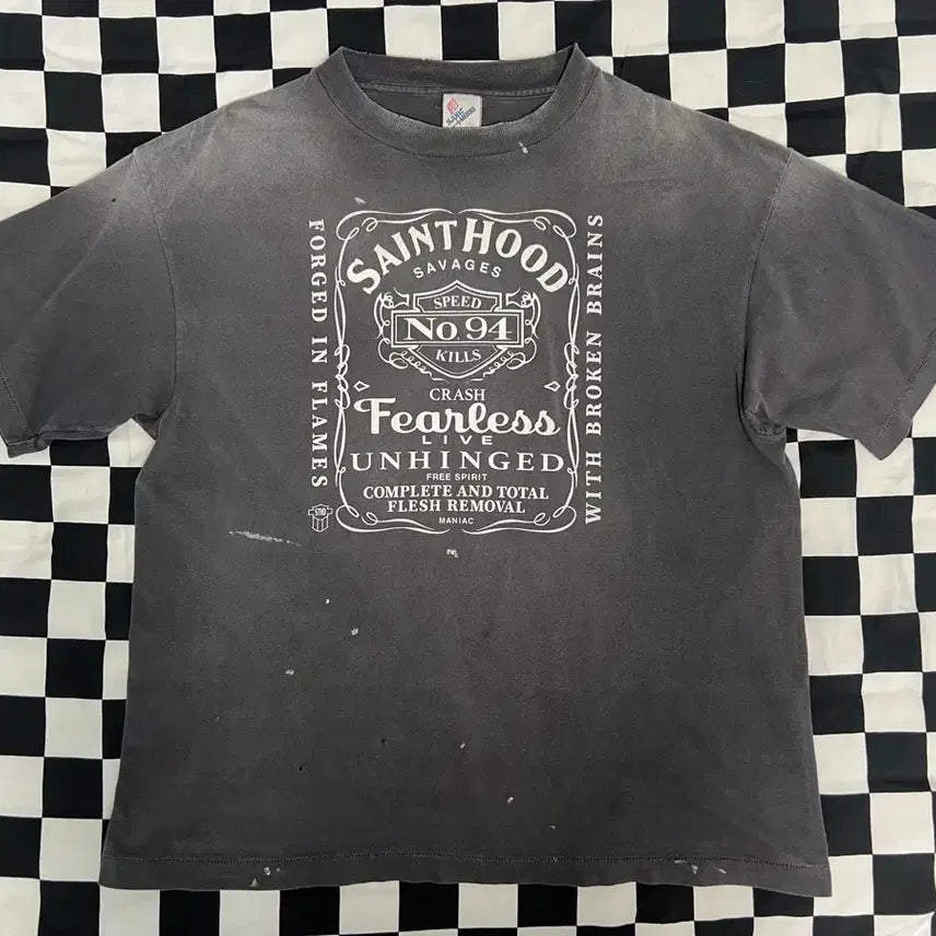 [BUNJANG] Saint Michael Neighborhood Fearless T-Shirt / 세인트 미카엘 네이버후드 피어리스 티셔츠