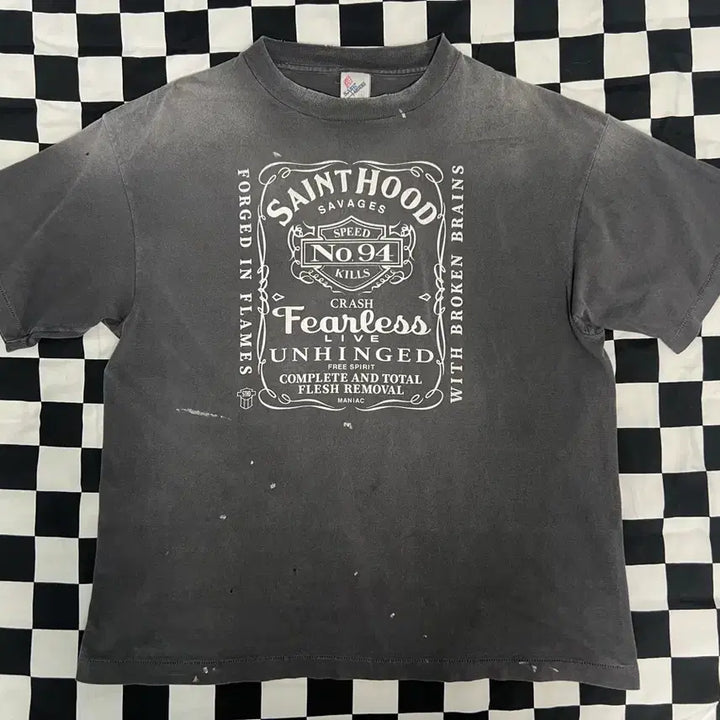 [BUNJANG] Saint Michael Neighborhood Fearless T-Shirt / 세인트 미카엘 네이버후드 피어리스 티셔츠