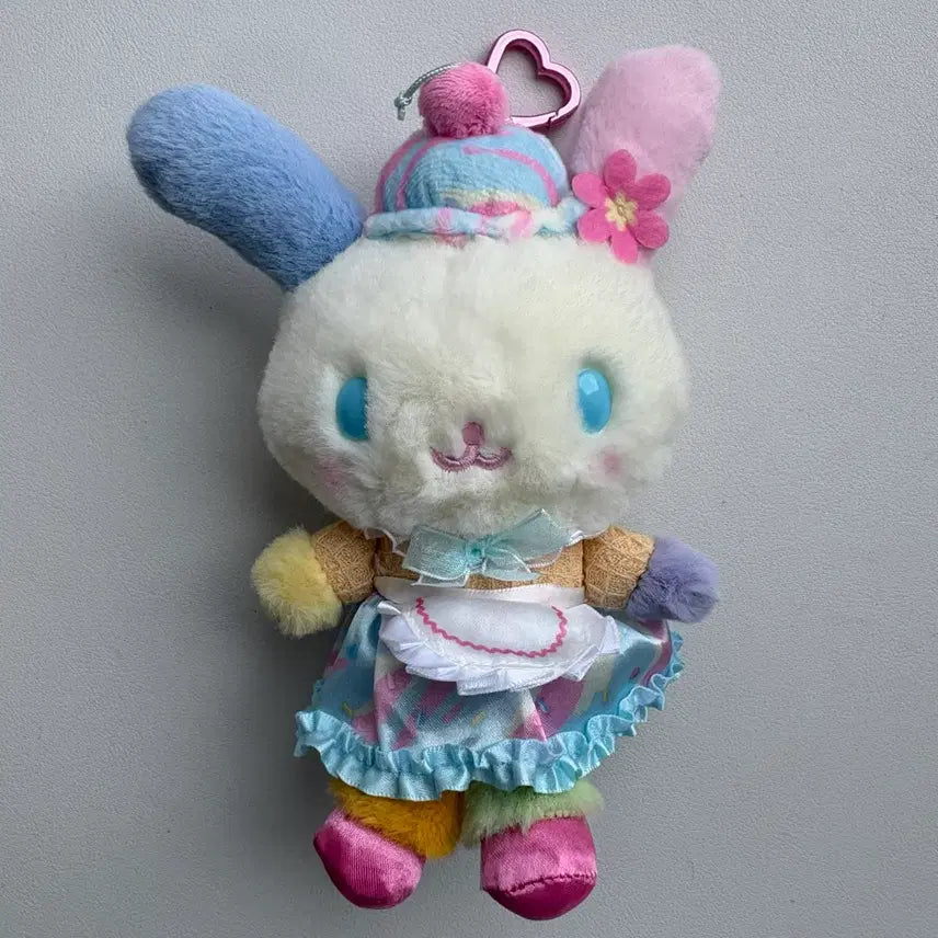 [BUNJANG] Sanrio Dreaming Ice Cream Series Usahana Mascot Keychain / 산리오 드리밍 아이스크림 시리즈 우사하나 마스코트 키링 새상품