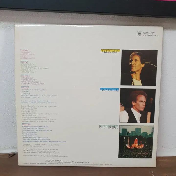 [BUNJANG] Simon &amp; Garfunkel Live 1982 Double LP / 사이먼 앤 가펑클 라이브 2 LP  1982