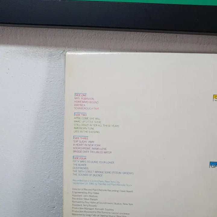 [BUNJANG] Simon &amp; Garfunkel Live 1982 Double LP / 사이먼 앤 가펑클 라이브 2 LP  1982