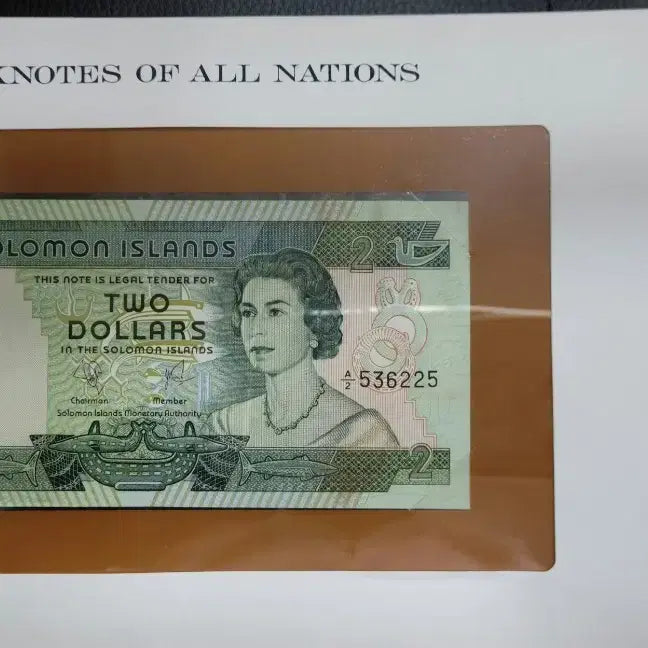 [BUNJANG] Queen Elizabeth II Solomon Islands 2 Dollar Banknote Series (8 Types) / 엘리자베스 여왕  지폐 시리즈 8종