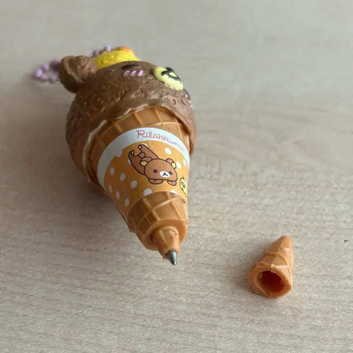 [BUNJANG] Rilakkuma Ice Cream Ballpoint Pen Keychain / 리락쿠마 아이스크림 볼펜키링