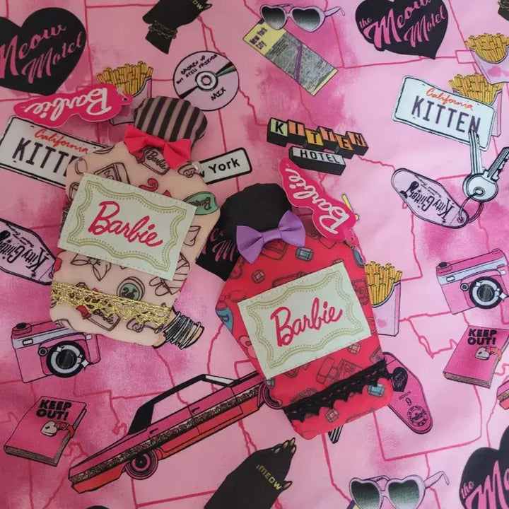 [BUNJANG] Barbie Perfume Pouch Set Limited Edition / 바비 인형 퍼품 파우치셋 한정판