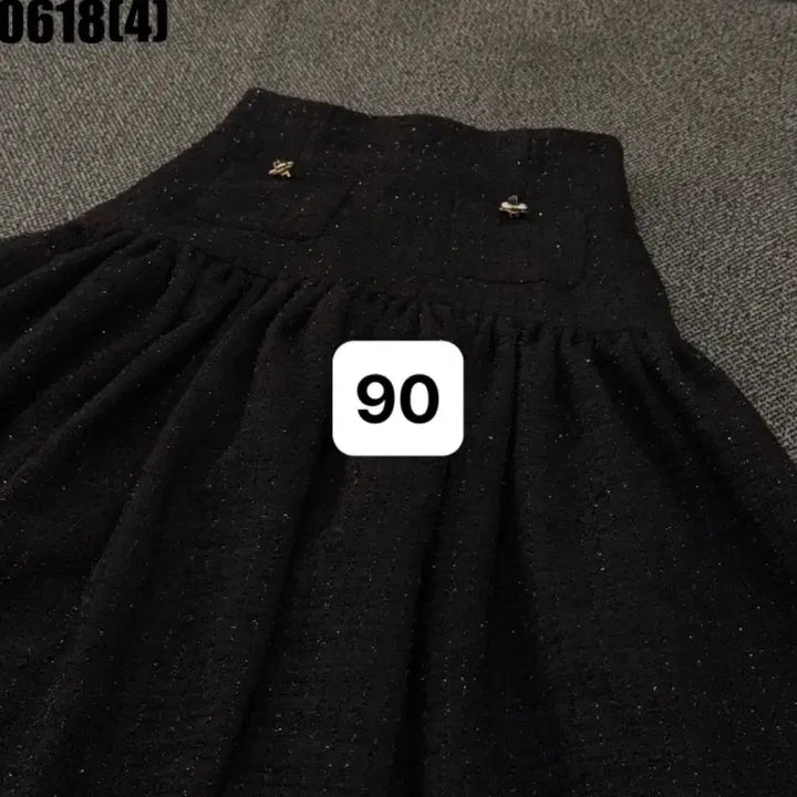 [BUNJANG] Black Tweed Skirt (Vintage) / [90] 블랙 트위드 스커트 (빈티지 0618)