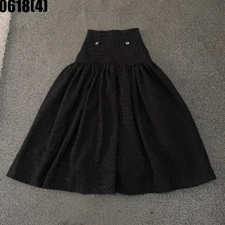 [BUNJANG] Black Tweed Skirt (Vintage) / [90] 블랙 트위드 스커트 (빈티지 0618)