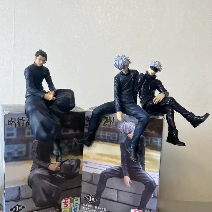 [BUNJANG] Jujutsu Kaisen Gojo Satoru &amp; Geto Suguru "Hui Ok Ok Jeol" Choconose Noodle Stopper Figure Set (Bundle) / 3종일괄 주술회전 고죠 게토 회옥옥절 쵸코노세 누들스토퍼 피규어