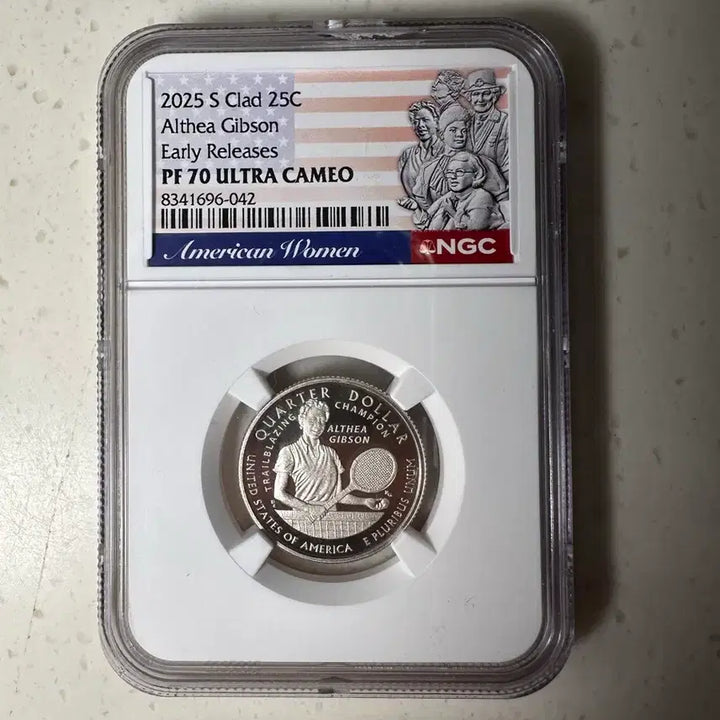 [BUNJANG] 2025 Althea Gibson Quarter NGC PF70 Ultra Cameo / 2025 알테아 깁슨 쿼터 NGC PF70 울트라 카메오
