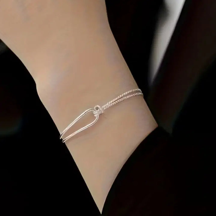 [BUNJANG] S925 Silver Double Knot Bracelet / 925 은 팔찌