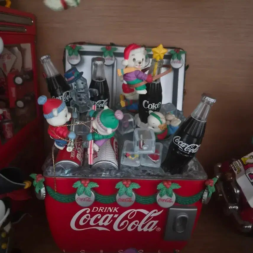 [BUNJANG] Enesco Coca-Cola Christmas Collection Musical Box / 에네스코 코카콜라 크리스마스 컬렉션 오르골 뮤직박스