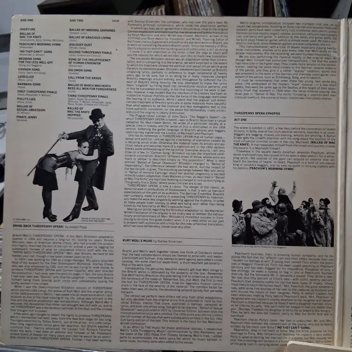 [BUNJANG] Original Broadway Musical The Threepenny Opera LP / 오리지널 브로드웨이 뮤지컬 쓰리 페니 오페라 LP