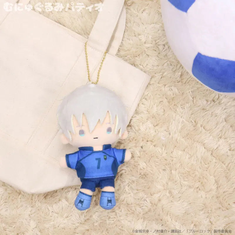 [BUNJANG] Blue Lock Nui Gurumi Ball Chain Mascot Plush - Seishiro Nagi / 블루 록 무뉴구루미 볼체인 마스코트 인형 누이 - 나기 세이시로