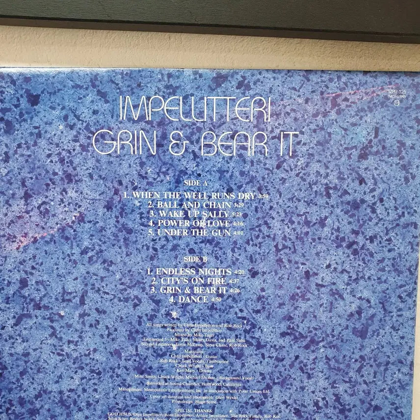 [BUNJANG] Impellitteri 1992 LP / 임펠리테리 IMPELLITTERI LP 1992 서울음반