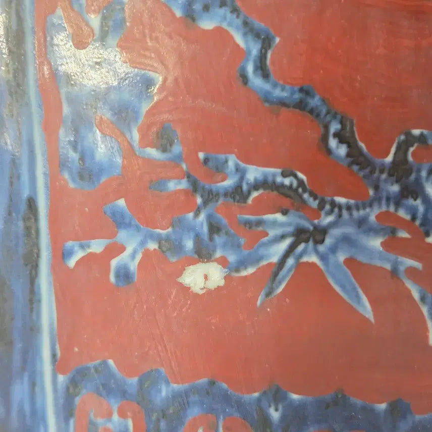 [BUNJANG] Daming Xuande Period Celadon Square Vase with Dog Finial / 대명선덕년제 사각병