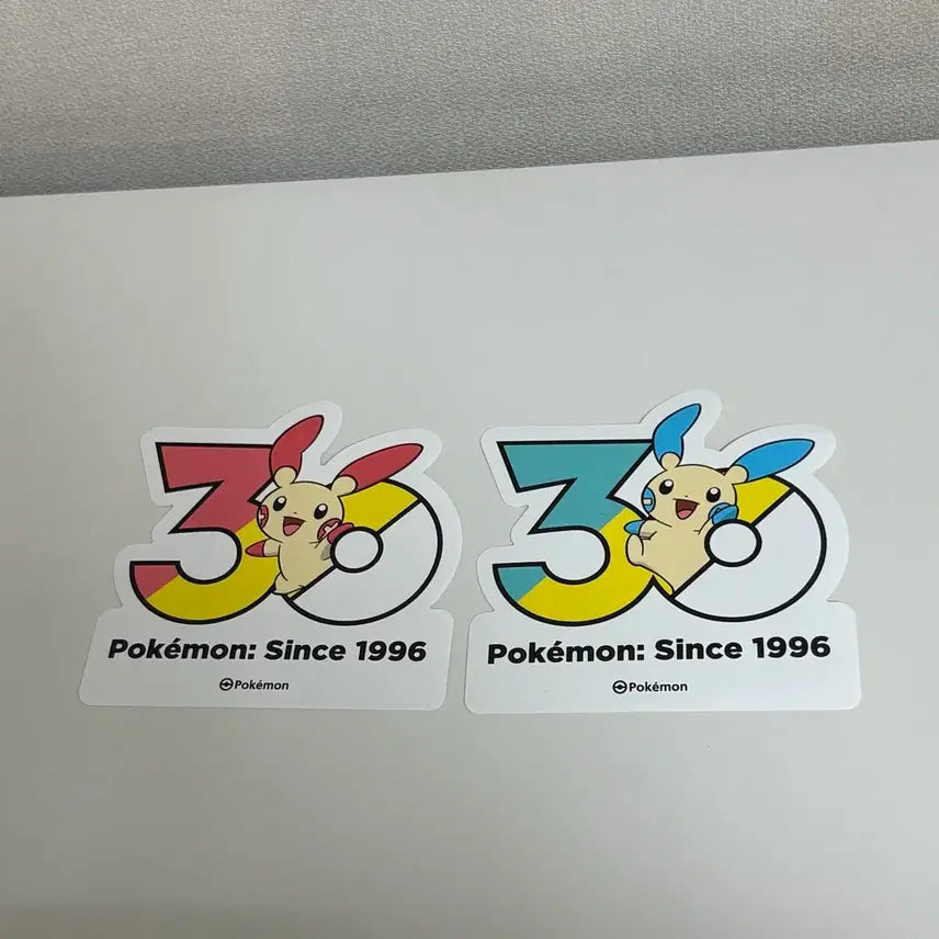 [BUNJANG] Pokemon 30th Anniversary Logo Sticker Plush Maimai / 포켓몬 30주년 로고스티커 플러시 마이농