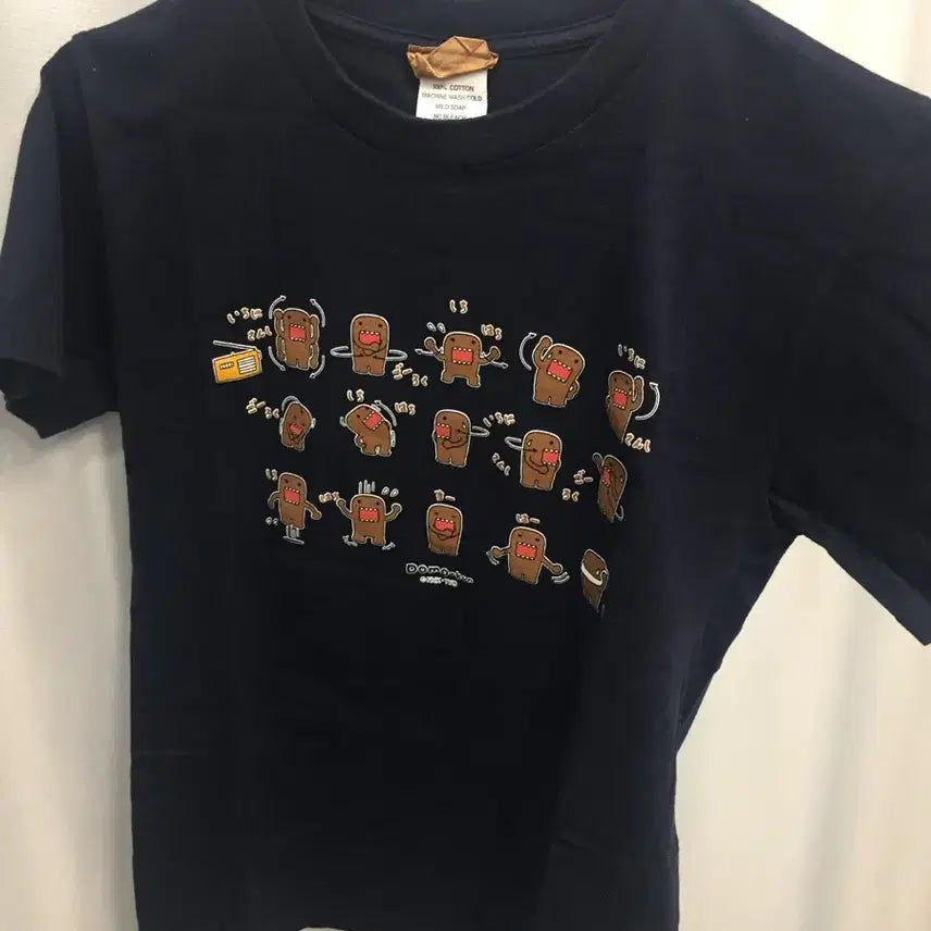 [BUNJANG] Vintage Domokun Navy Short Sleeve T-Shirt / 빈티지 도모쿤 네이비 반팔 티셔츠 모리걸히피y2k갸루