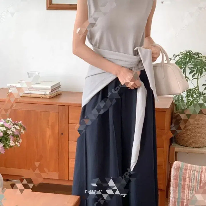 [BUNJANG] Shoulder Set Knit / 새-ma-숄set 썸머니트