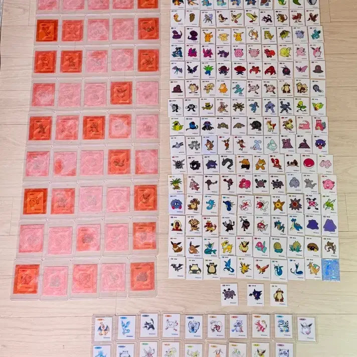 [BUNJANG] Pokemon Stickers Bundle Set (Gen 1, Art, Pixel, Gold) / 포켓몬 띠부씰 조금씩 모은거 일괄 판매합니다.(1세대,아트,픽셀,골드)