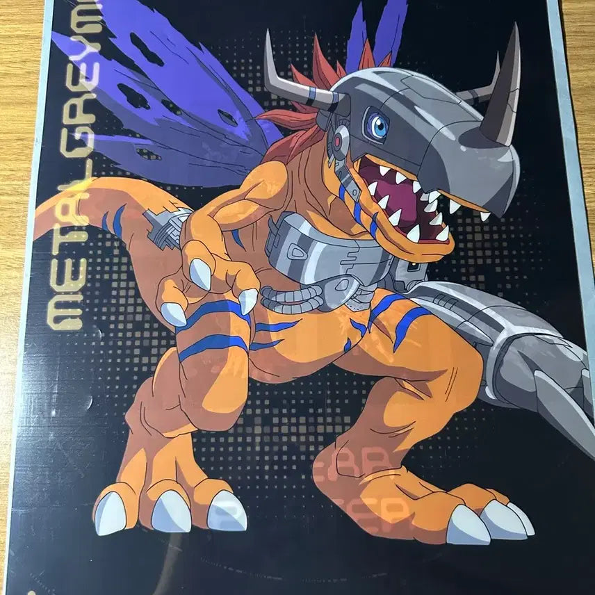 [BUNJANG] Digimon Adventure MetalGreymon Clear Poster / 디지몬 어드벤처 메탈그레이몬 클리어 포스터