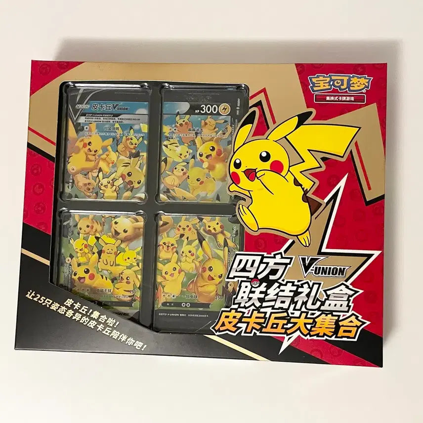 [BUNJANG] Pokemon Card V-UNION Pikachu 4-Card Set (Reprint) / 포켓몬 카드  V-UNION 피카츄 4장 세트 중판