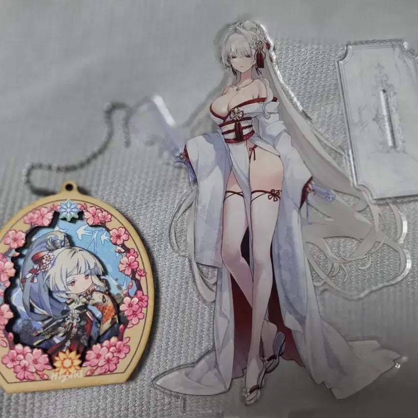 [BUNJANG] Hiyuki Acrylic Stand &amp; Wood Keyring Bundle Set / 명조 비공식 히유키 아크릴스탠드 및 우드키링 일괄판매