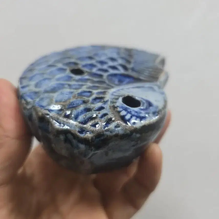 [BUNJANG] Authentic Joseon Dynasty Large Gilt-Bronze Carp Inkstone / 진품 조선말기 대형 통청채 붕어 연적 민속품