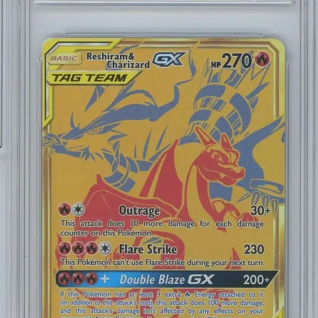[BUNJANG] Pokemon Reshiram &amp; Charizard GX Premium Tag Team Card BRG10 / 북미판 태그팀 레시라무&amp;리자몽 brg10