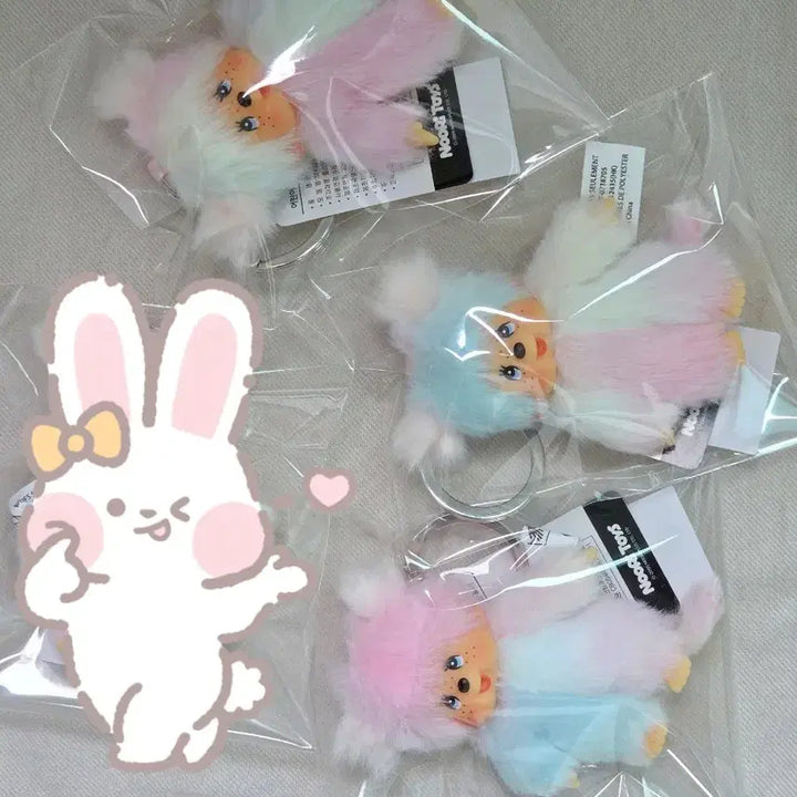 [BUNJANG] Tie-Dye Monchhichi Keyring New / [새상품]타이다이몬치치 키링