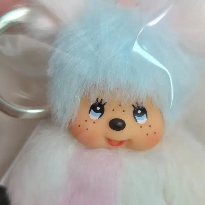 [BUNJANG] Tie-Dye Monchhichi Keychain / [새상품]타이다이몬치치 키링-하늘색