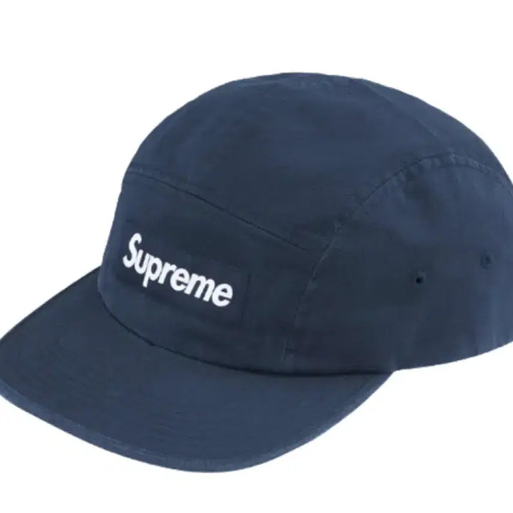 [BUNJANG] Supreme Washed Chino Camp Cap Navy / 슈프림 워시드 치노 캠프캡 네이비