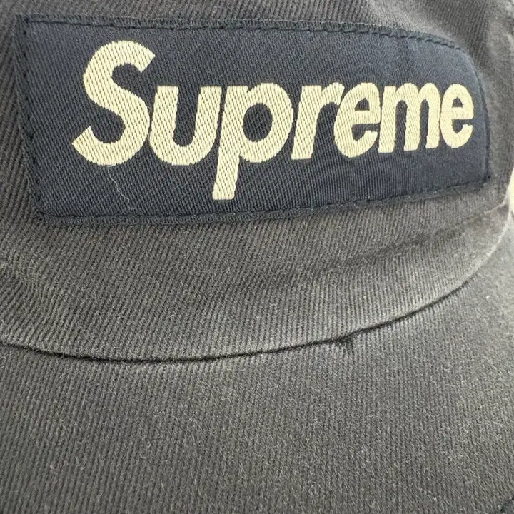 [BUNJANG] Supreme Washed Chino Camp Cap Navy / 슈프림 워시드 치노 캠프캡 네이비