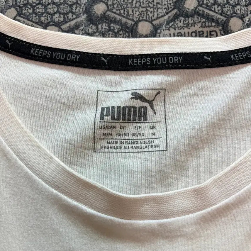[BUNJANG] Puma White Short Sleeve T-Shirt (M) / (M) 퓨마 반팔티