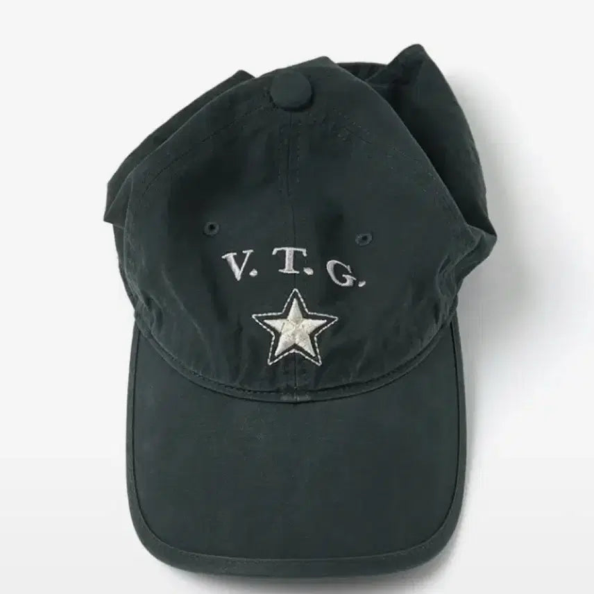 [BUNJANG] Hatching Room VTG Star Cap Washed Dark Green / 해칭룸 vtg 볼캡 다크 그린 VTG Star Cap Washed Dar