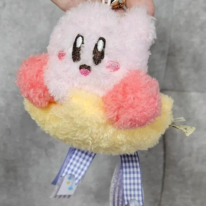 [BUNJANG] Kirby Fluffy Star Mascot Keychain / 커비 플러피 스타 마스코트 인형 키링
