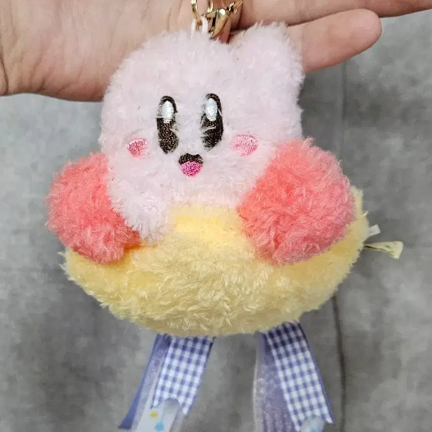 [BUNJANG] Kirby Fluffy Star Mascot Keychain / 커비 플러피 스타 마스코트 인형 키링