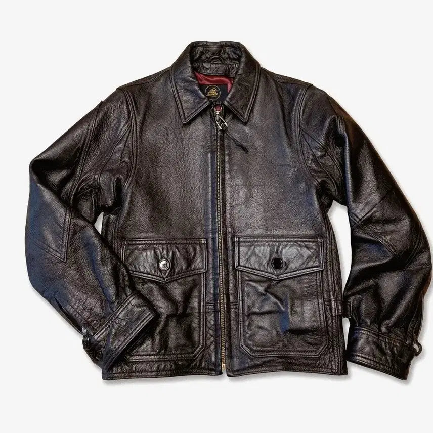 [BUNJANG] Lostworld G8 Heavy Goatskin Leather Jacket / 로스트월드 G8 가죽자켓 (38) 밴슨, 쇼트, 콕핏usa