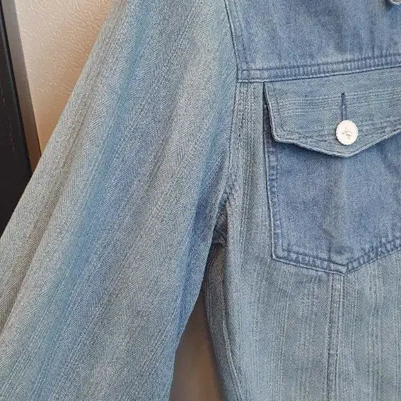 [BUNJANG] It Michaa Two-Tone Cropped Denim Jacket / 잇미샤 투톤 크롭청자켓 호칭 82-88-160투톤으로이뻐요