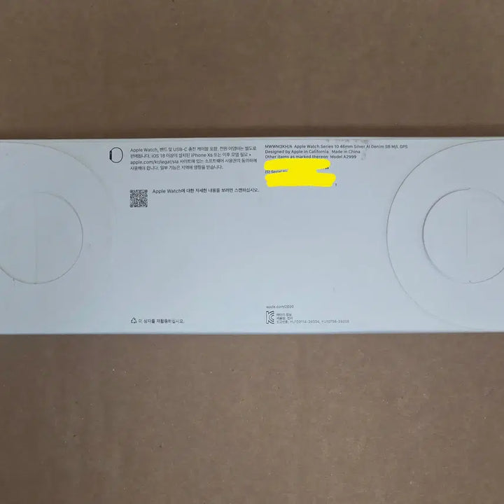 [BUNJANG] Apple Watch Series 10 46mm GPS Silver Aluminum (New, Sealed) / 애플워치10 46mm GPS 미개봉 새상품(실버 알루미늄)