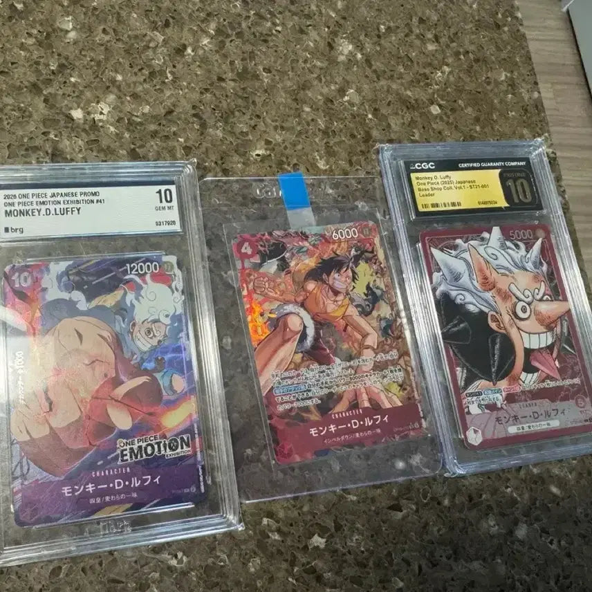 [BUNJANG] One Piece Monkey D. Luffy Card Bundle Set / 원피스 몽키 D 루피 카드 3장 일괄 판매합니다