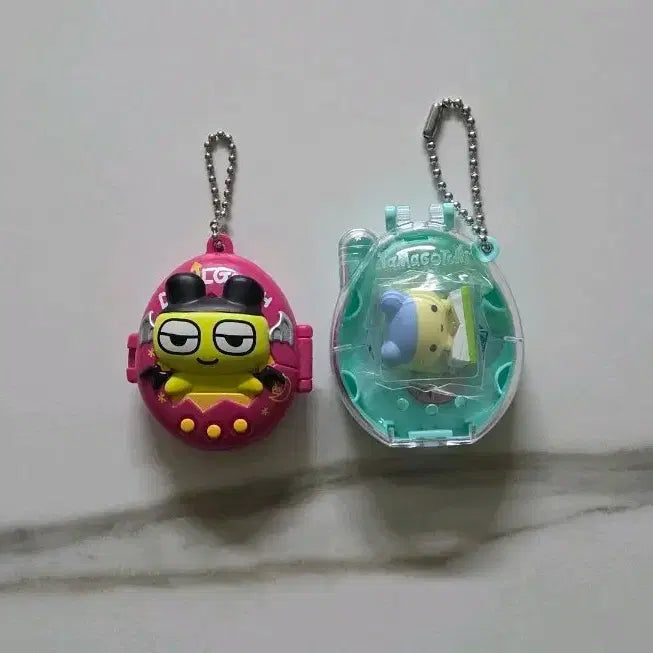 [BUNJANG] Bandai Tamagotchi Gacha Keyring Mametchi Set (Young Mametchi, Devil Mametchi) / 판매) 반다이 다마고치 가챠 키링 마메치 세트 영마메치 데빌마메치