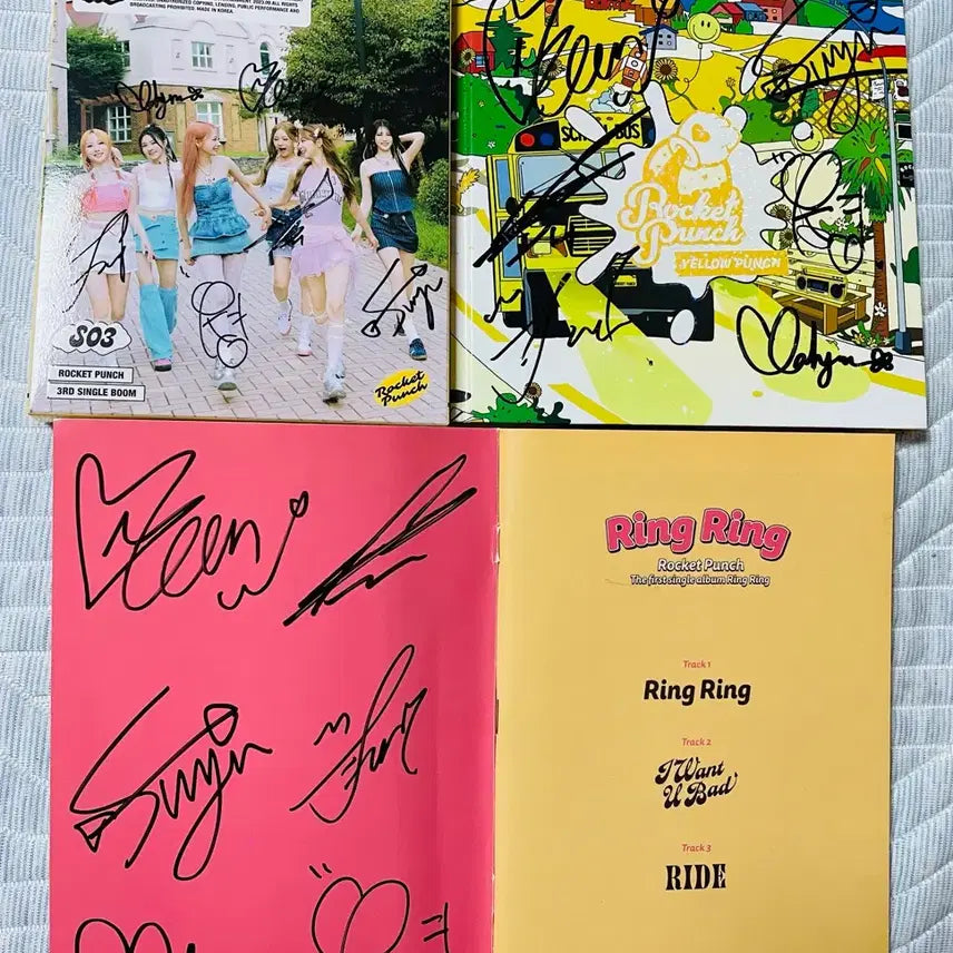 [BUNJANG] Rocket Punch Signed Album Set / 로켓펀치 Rocket Punch 친필싸인 앨범 3종세트 비매