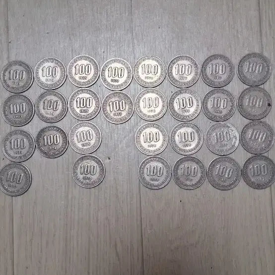 [SOLD OUT] 100원 동전 1973년부터 82년까지 특년 준특년 포함 29주