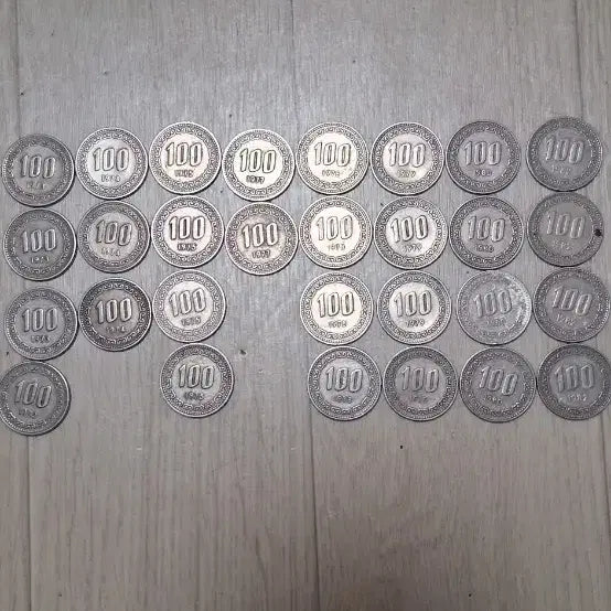 [SOLD OUT] 100원 동전 1973년부터 82년까지 특년 준특년 포함 29주