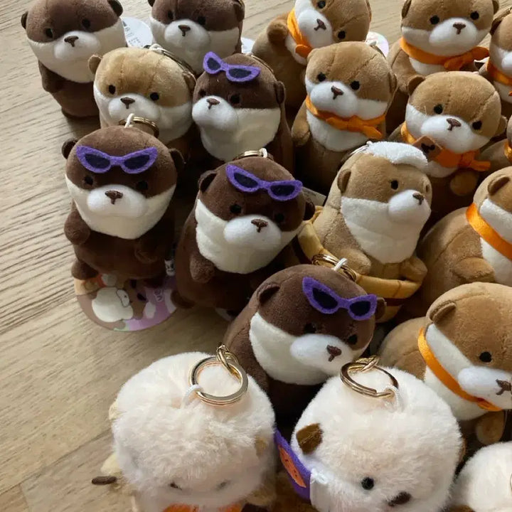 [BUNJANG] Uso Uso Jang Otter Sea Otter Keychain Bag Charm Plush / 우소우소짱 수달 해달 키링 가방고리 인형
