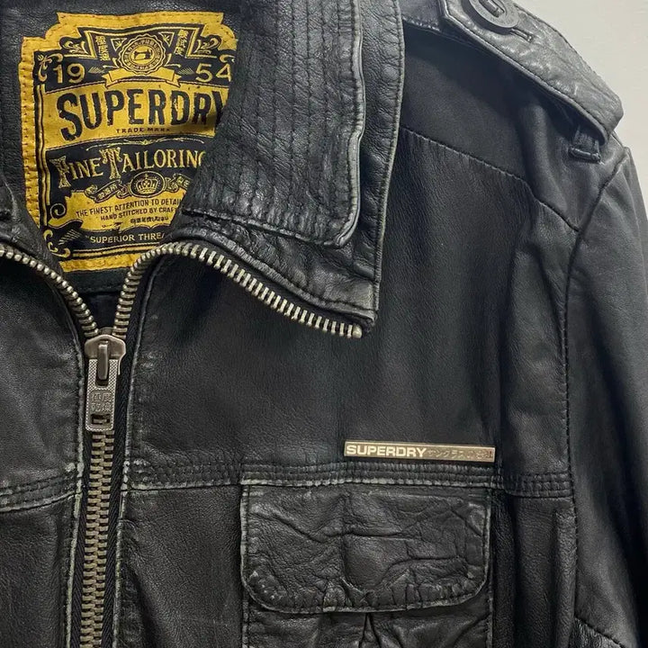 [BUNJANG] Superdry Original Lambskin Leather Jacket M / [M추천/표기L] 슈퍼드라이 오리지널 양가죽 가죽 레더 자켓