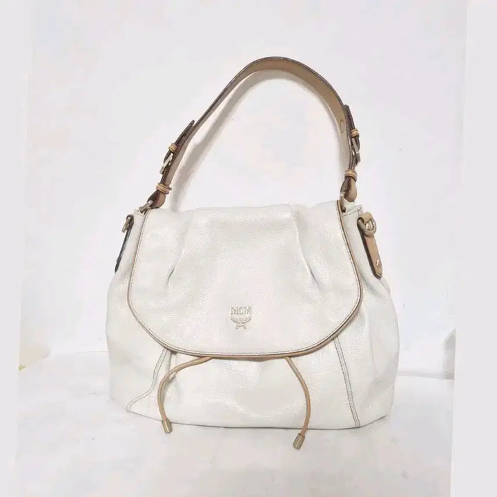 [BUNJANG] MCM Visetos Shoulder Bag White / MCM 비세토스 숄더백